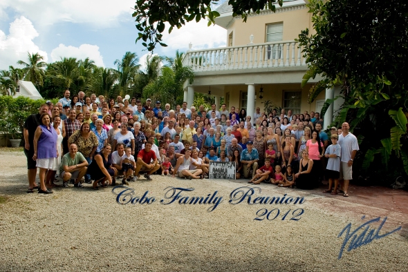 Cobo Family reunion in Key West Florida...group shot of 190 people by Vidal!